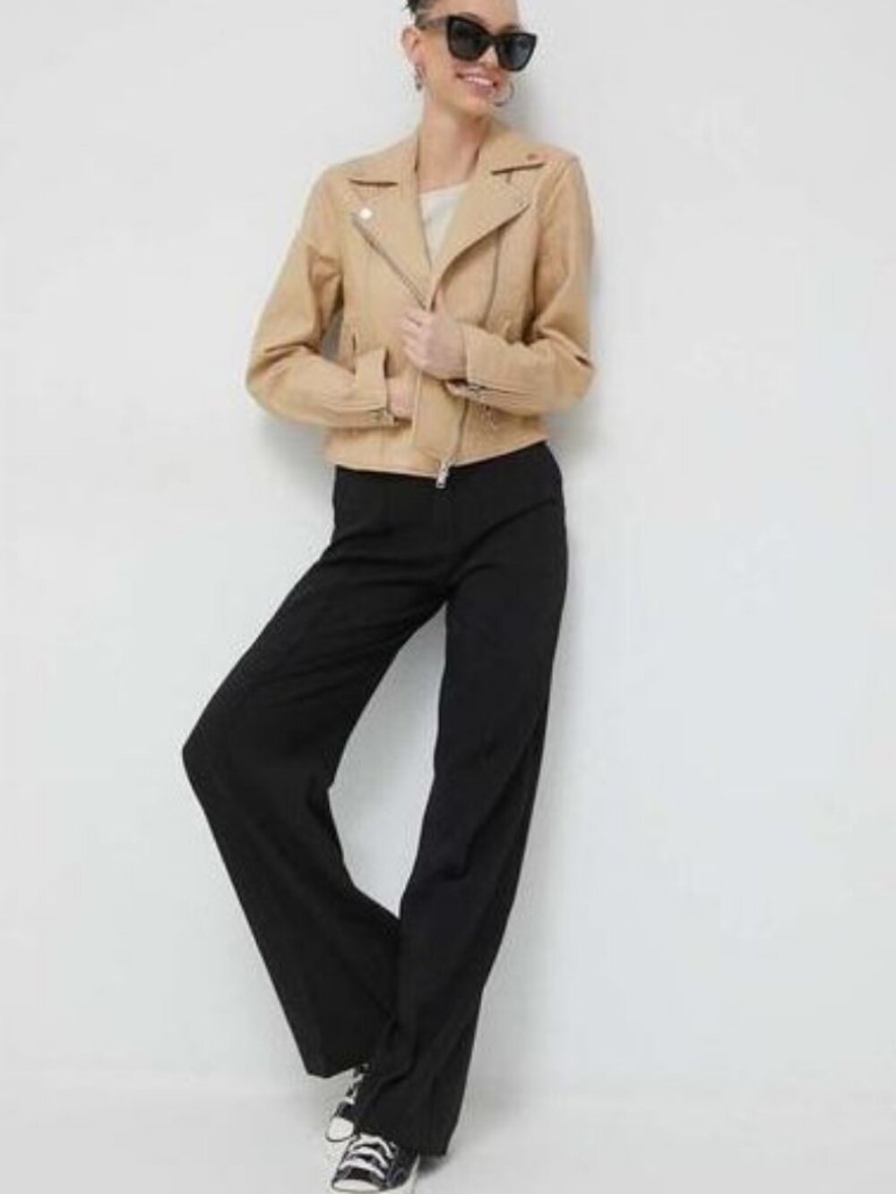 Abercrombie & Fitch Vegan Leather Moto Jacket